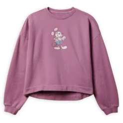 Disney Store Sweatshirt Mickey Genuine Mousewear Mauve Pour Femmes