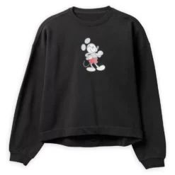 Disney Store Sweatshirt Mickey Genuine Mousewear Noir Pour Femmes
