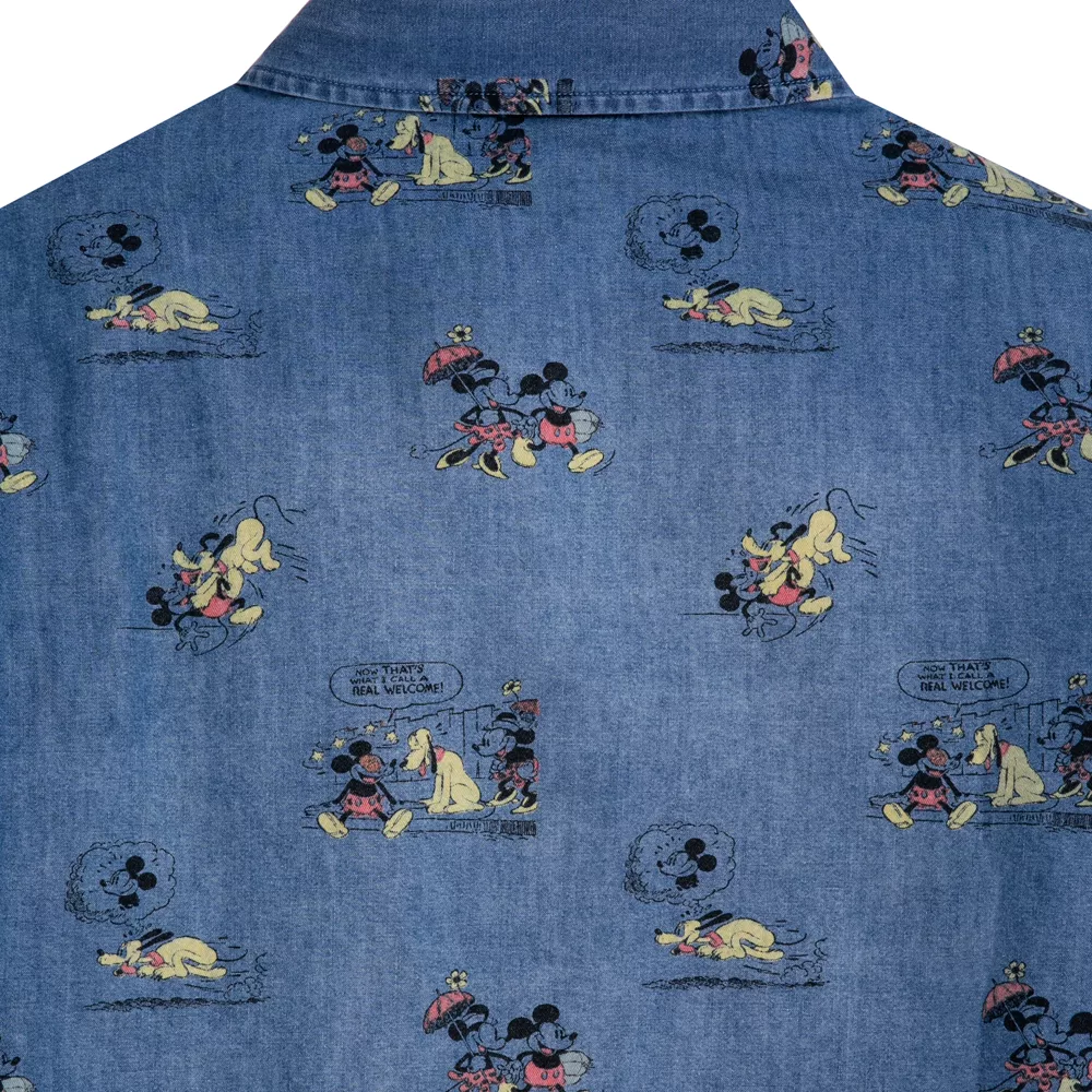 Disneyland Her Universe Chemise En Jean Mickey Et Pluto Style BD Pour Femmes 4 Disneyland Her Universe Chemise En Jean Mickey Et Pluto Style BD Pour Femmes – Image 2