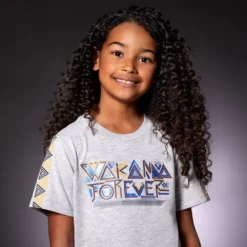 Disney Store T-shirt Wakanda Forever Pour Enfants, Black Panther: World Of Wakanda -Disney 2401048200068M 2