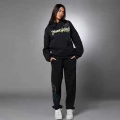 Disneyland Resort Pantalon De Jogging Noir Pour Adultes -Disney 2403052200003M 2