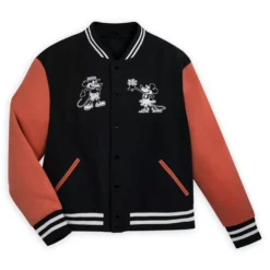 Disney Store Blouson Mickey Et Minnie Style Universitaire Pour Adultes
