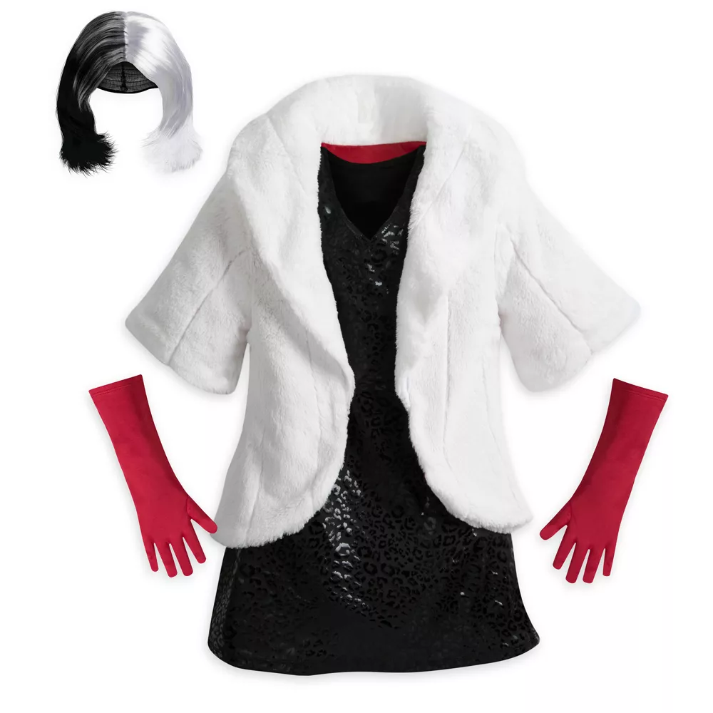 Disney Store Costume Cruella D'Enfer Pour Enfants, Les 101 Dalmatiens 4 Disney Store Costume Cruella D'Enfer Pour Enfants, Les 101 Dalmatiens – Image 2