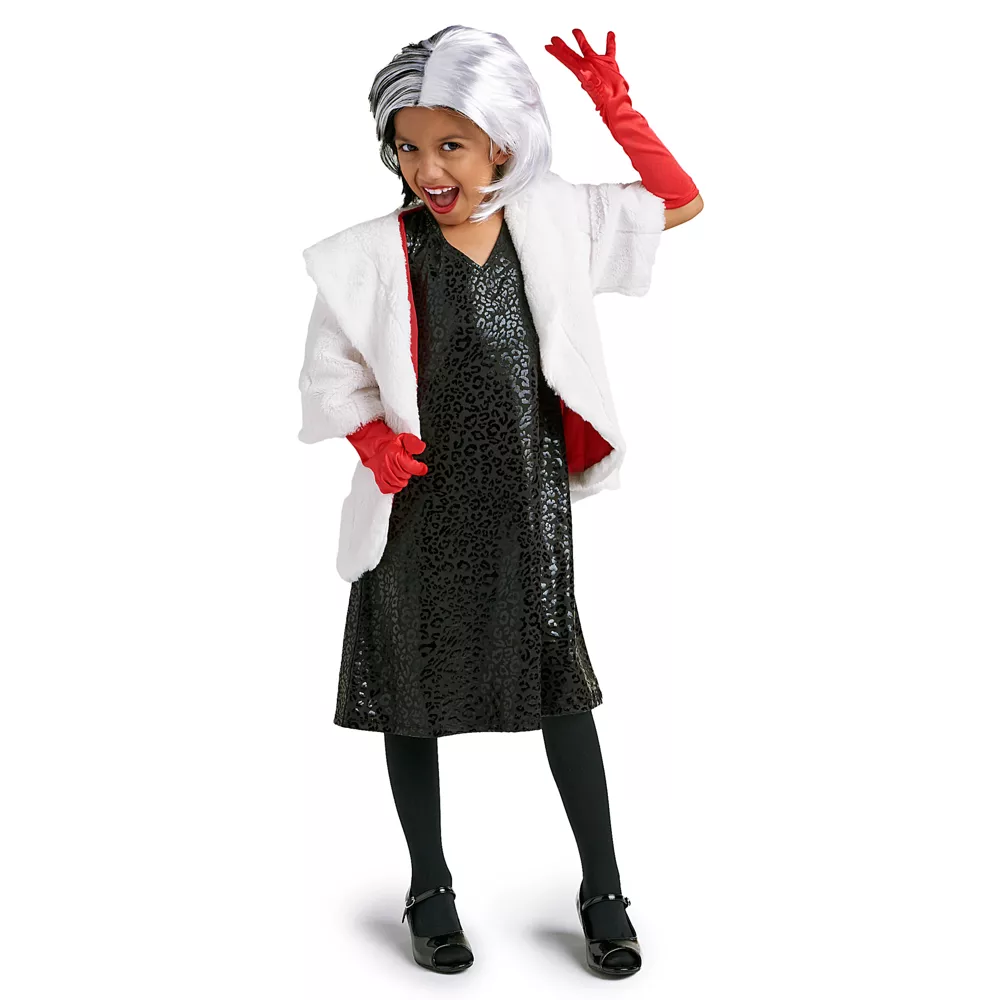 Disney Store Costume Cruella D'Enfer Pour Enfants, Les 101 Dalmatiens 3 Disney Store Costume Cruella D'Enfer Pour Enfants, Les 101 Dalmatiens