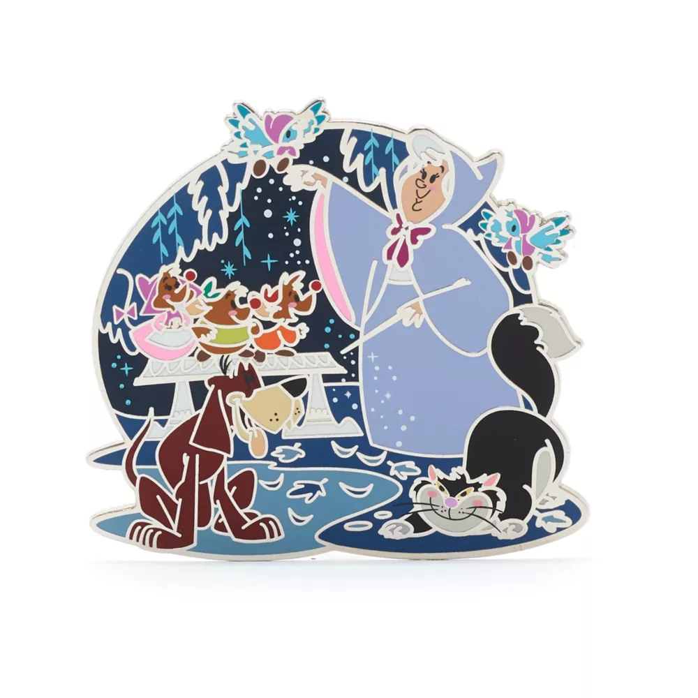Disney Store Pin's Marraine La Bonne Fée Et Ses Amis, Cendrillon 3 Disney Store Pin's Marraine La Bonne Fée Et Ses Amis, Cendrillon