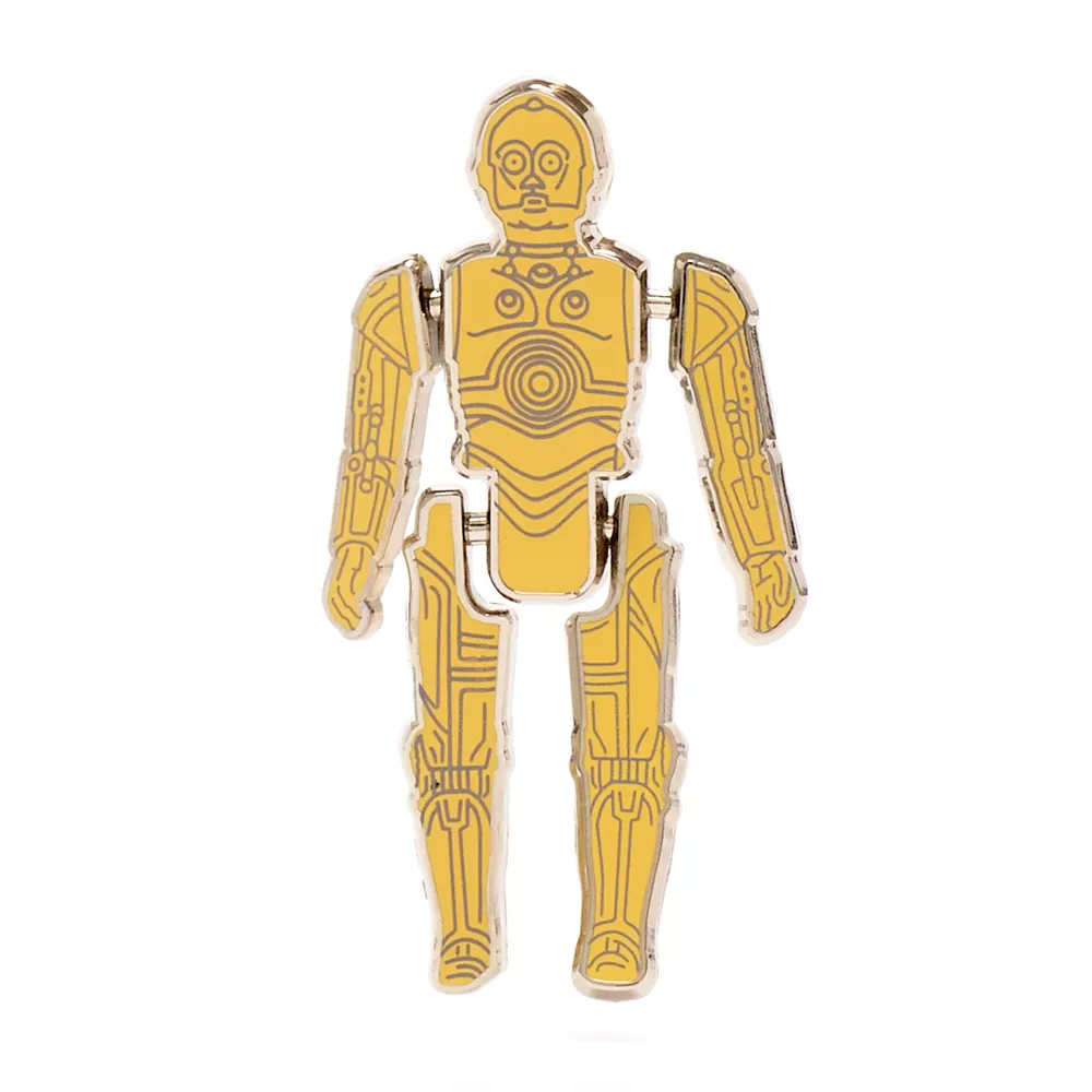Disney Store Pin's De Figurine Vintage C-3PO, Star Wars 3 Disney Store Pin's De Figurine Vintage C-3PO, Star Wars