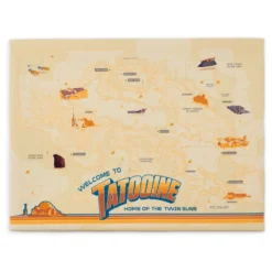 Disney Store Ensemble Carte Et Pin's Star Wars Planets Tatooine En édition Limitée