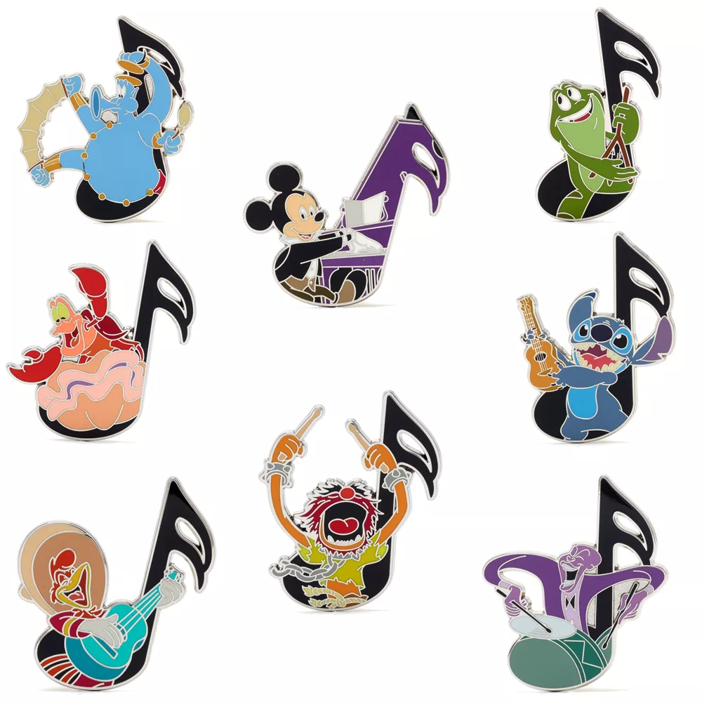 Disney Store Ensemble De Pin's Mystère Notes De Musique 3 Disney Store Ensemble De Pin's Mystère Notes De Musique