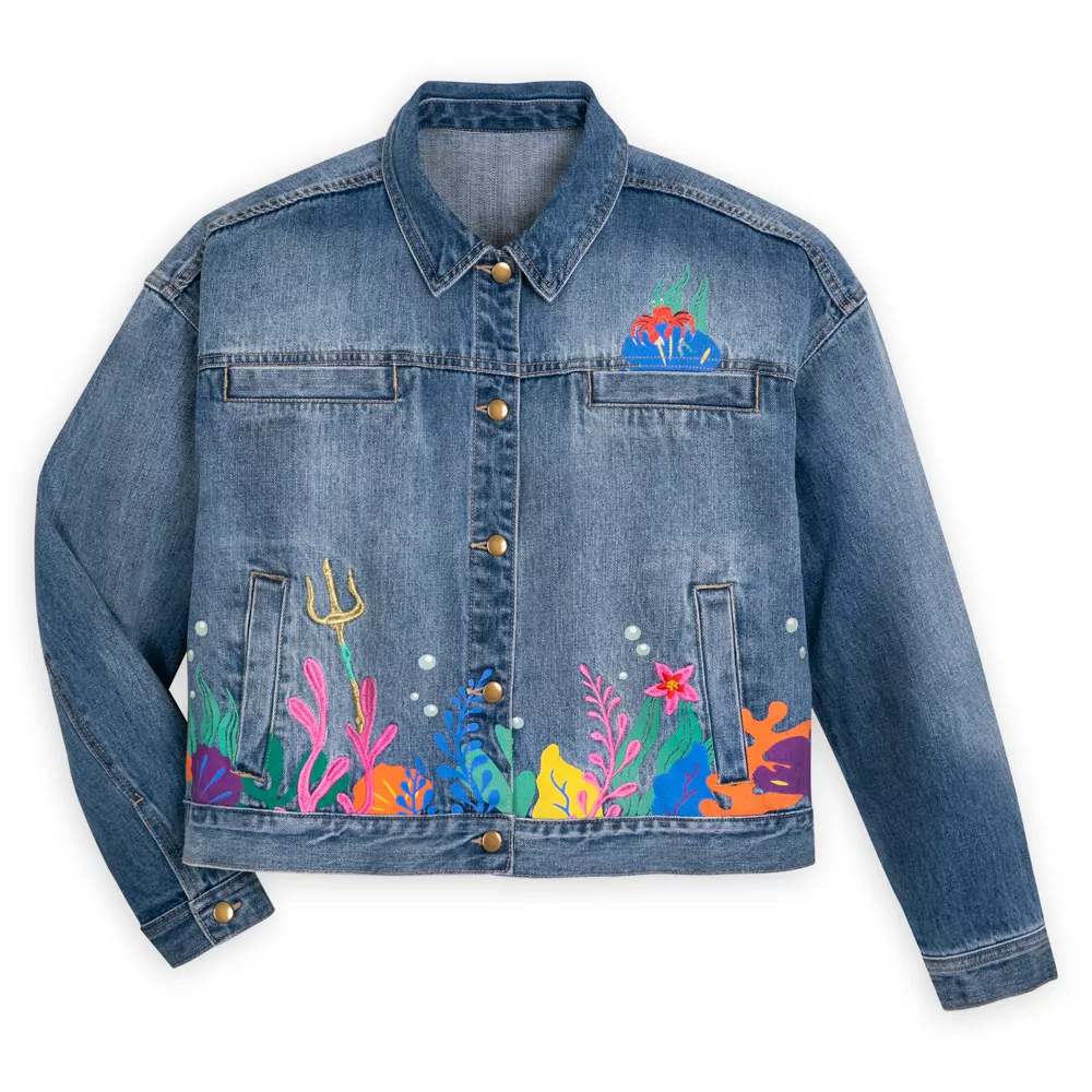 Disney Store Veste Ariel En Jean Pour Adultes, La Petite Sirène (2023) 3 Disney Store Veste Ariel En Jean Pour Adultes, La Petite Sirène (2023)